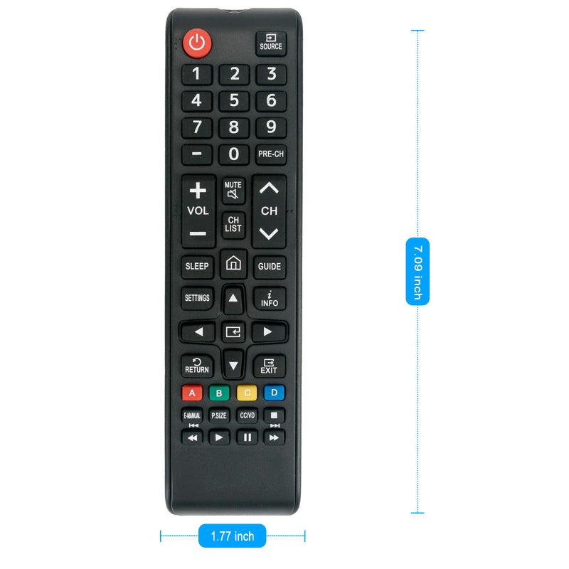 ZdalaMit Remote Control Replacement Applicable for Samsung TV UN40NU7100FXZA UN43NU7100FXZA UN50NU7100FXZA UN55NU7100FXZA UN58NU7100FXZA UN65NU7100FXZA UN75NU7100F UN32N5300AFXZA UN55NU6900FXZA UN43NU6900FXZA - Image 4